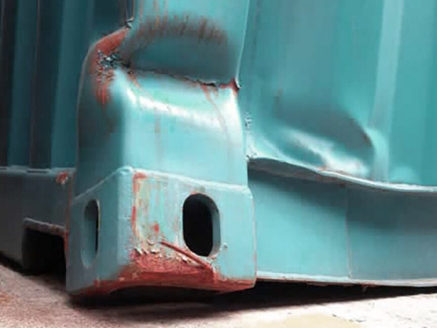 Повреждённый контейнер